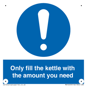 Only fill the kettle with the amount you need